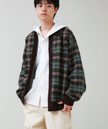 FREDY & GLOSTER(フレディ アンド グロスター) Collared wool JK 衿付きニットカーディガン
