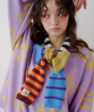 CIAOPANIC TYPY(チャオパニックティピー) 【26Winter展示会 出展商品】【HELLO.SANFRANCISCO】ボーダーアソートナローマフラー