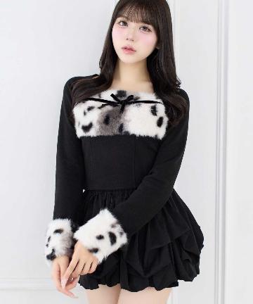 Belle Charme(ベルシャルム) Animal Fur Tops
