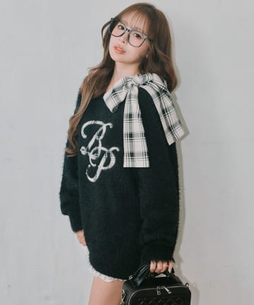 OLIVE des OLIVE(オリーブ デ オリーブ) 【Holiday Collection】X'mas Knit tunic