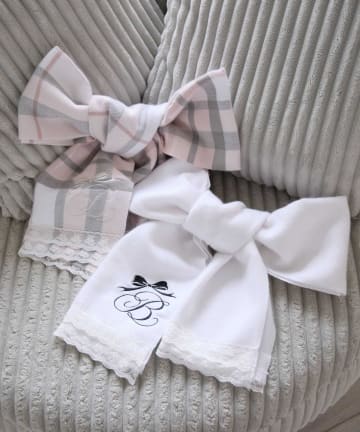 Belle Charme(ベルシャルム) B Logo Lace Muffler