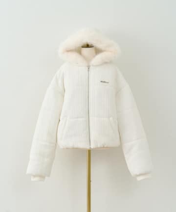 Belle Charme(ベルシャルム) Fur Hood Short Eco Down