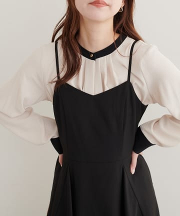 natural couture(ナチュラルクチュール) 2WAYスキッパーブラウス