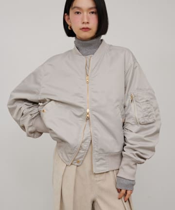 LARUTA(ラルータ) タフタ×メッシュリバーシブルMA-1