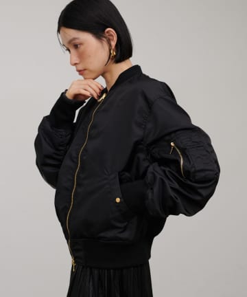 LARUTA(ラルータ) タフタ×メッシュリバーシブルMA-1