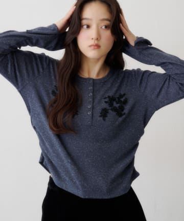 Kastane(カスタネ) ヘンリービーズロンTEE
