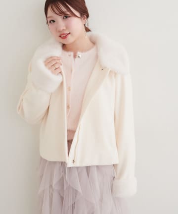 natural couture(ナチュラルクチュール) 〈canami〉ファー付きマルチWAYコート