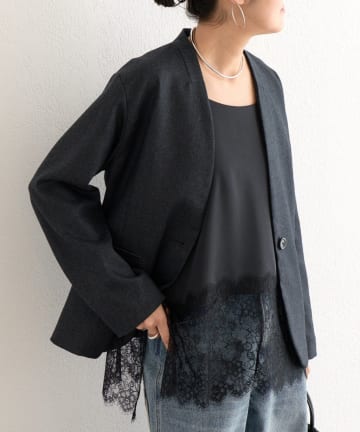 BEARDSLEY(ビアズリー) 《10/20予約》ウールラウンドジャケット《LIVETRT》【セットアップ】