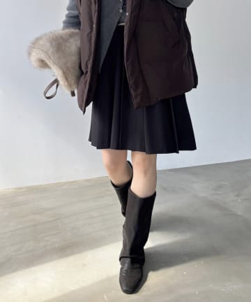 DOUDOU(ドゥドゥ) プリーツミニスカート