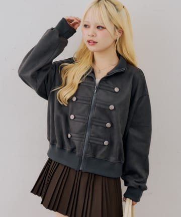 NICE CLAUP / OLIVE des OLIVE OUTLET(ナイスクラップ  / オリーブ デ オリーブ アウトレット) 【ANOTHER BRANCH】ナポレオン風トラックブルゾン