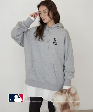 LOUNGEDRESS(ラウンジドレス) 《セットアップ可》【MLB/メジャーリーグベースボール】スウェットフーディ