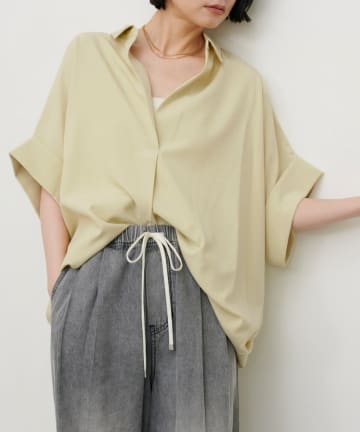 NICE CLAUP / OLIVE des OLIVE OUTLET(ナイスクラップ  / オリーブ デ オリーブ アウトレット) 【LARUTA】サラリタッチドルマンスキッパーシャツ