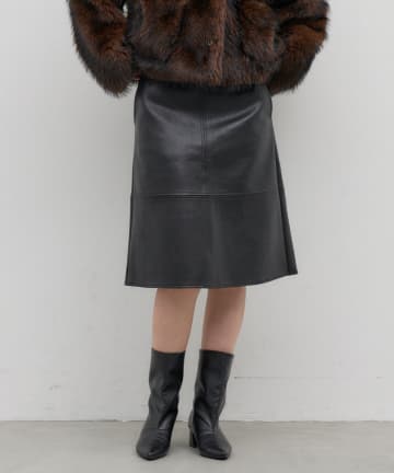 CIAOPANIC TYPY(チャオパニックティピー) 【26Winter展示会 出展商品】【SÉNA】レザーミディアムスカート