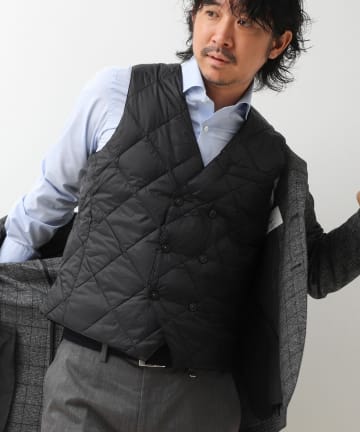 NOLLEY'S(ノーリーズ) 【TAION/タイオン】W-BRESTED SNAP BUTTON DOWN GILET 26AW