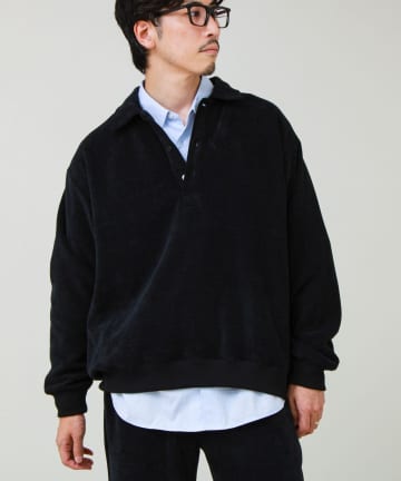 FREDY & GLOSTER(フレディ アンド グロスター) 【セットアップ対応】ソフトシェニールポロ ロングスリーブ