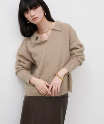 LARUTA(ラルータ) アンゴラスキッパープルオーバー