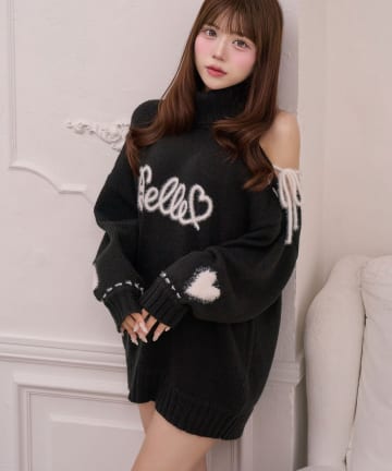 Belle Charme(ベルシャルム) Lovely Belle Logo Knit