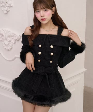 Belle Charme(ベルシャルム) 【10/28まで10％オフ】Merry Tweed Onepiece