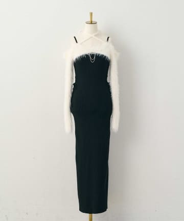Belle Charme(ベルシャルム) Lady Tight Knit Onepiece