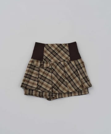 Belle Charme(ベルシャルム) Bicolor Pleats Skirt