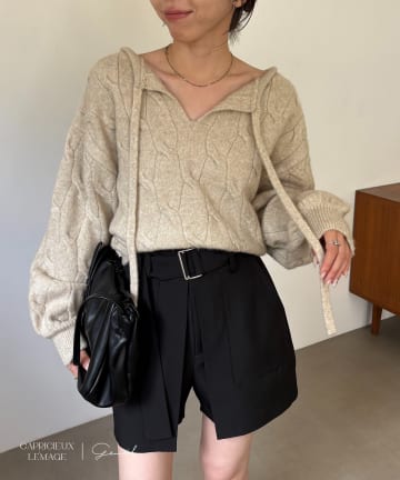 gemeil(ジェムイル) 【LE'MAGE×gemeilコラボ】2WAYケーブルリボンニッ(TS-001)
