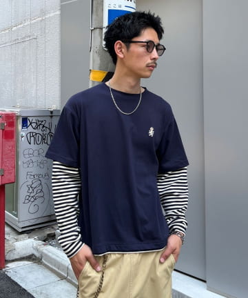 OUTLET(アウトレット) 【Ciaopanic】ボーダーレイヤードロンTEE