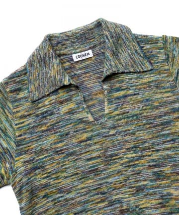 NOLLEY'S(ノーリーズ) 【COOHEM/コーヘン】鬼カスリ ポロ衿スキッパーPO 26AW