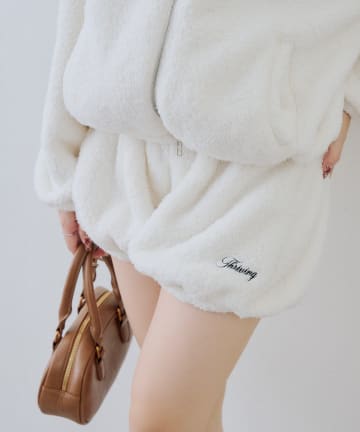 NICE CLAUP / OLIVE des OLIVE OUTLET(ナイスクラップ  / オリーブ デ オリーブ アウトレット) 【continuer】【セットアップ可能】フワフワボアバルーンパンツ