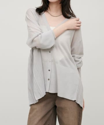 NICE CLAUP / OLIVE des OLIVE OUTLET(ナイスクラップ  / オリーブ デ オリーブ アウトレット) 【LARUTA】バックプリーツニットカーディガン