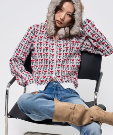WHO’S WHO gallery(フーズフーギャラリー) 【WEB限定カラーあり】I ♡ PFニットパーカー