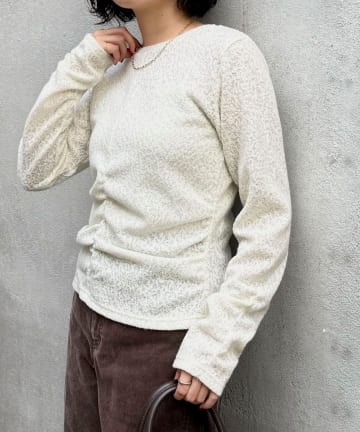 FREDY & GLOSTER(フレディ アンド グロスター) ジャガードシャーリングプルオーバー