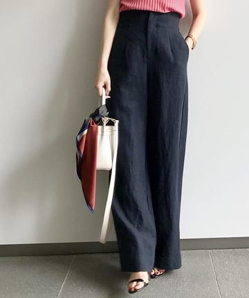 リネンワイドパンツ