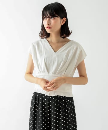 コルセット風フレンチトップス