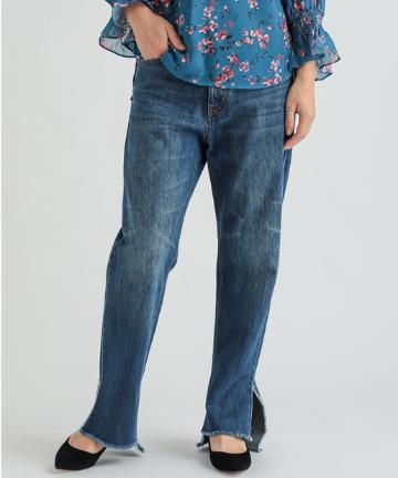 【Omekashi】サイドスリットデニム