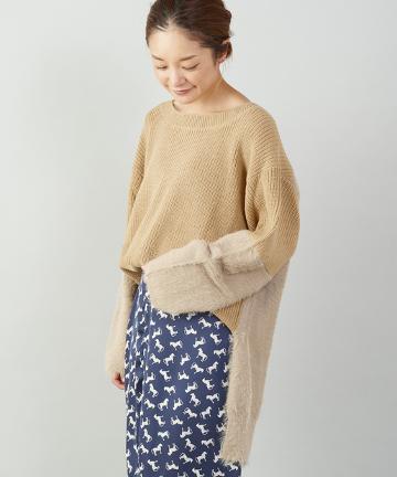 シャギーコンビチュニックKn