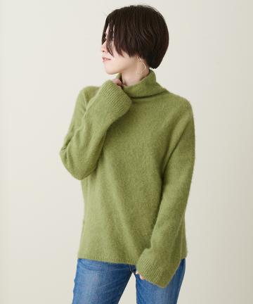 ファーカシミアタートルニット