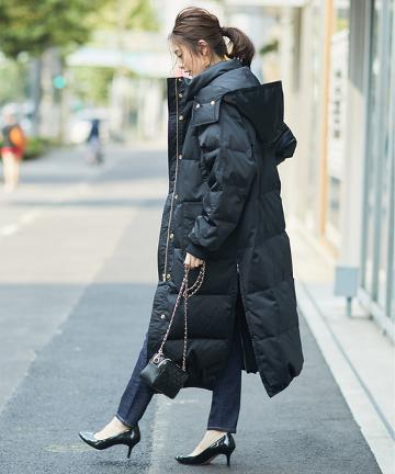 ダウンロングコート