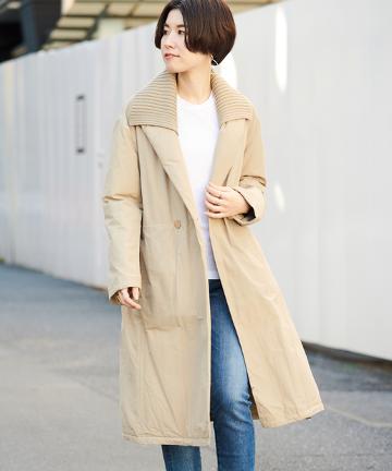 ステッチレスダウンコート