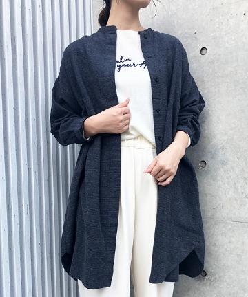 スタンド比翼ワンピース