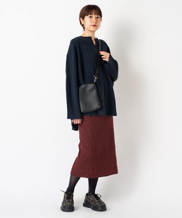 起毛リブスカート