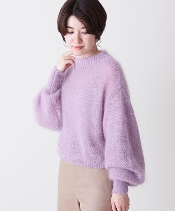 エアリーモヘアニット