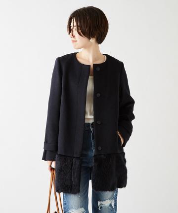 シャギーコンビコート
