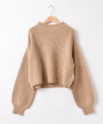 ラムナイロンワッフルニット