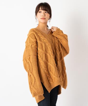 アクリルケーブルBIGVニット