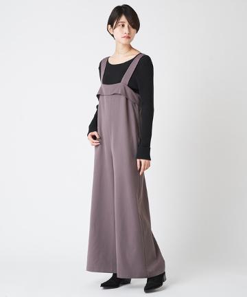 バック釦サロペット