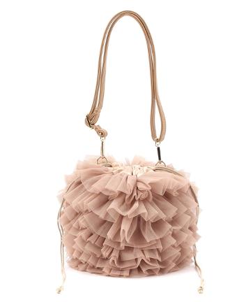 ララハート チュールショルダーバッグ