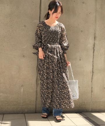 (ne Quittez pas)コットンボイルスモッキングドレス