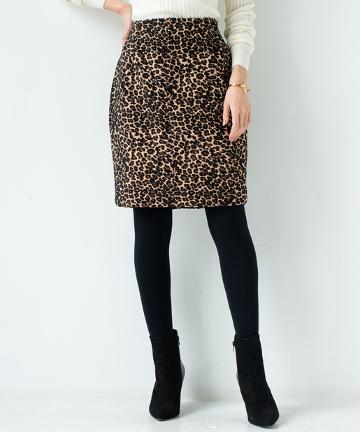 レオパードコクーンスカート