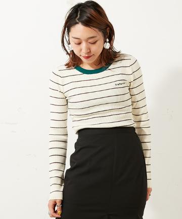 CRAFTWORK ボーダーコンパクトニット