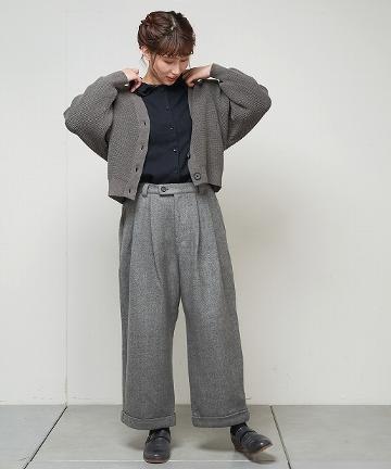 ニットジャージタックパンツ